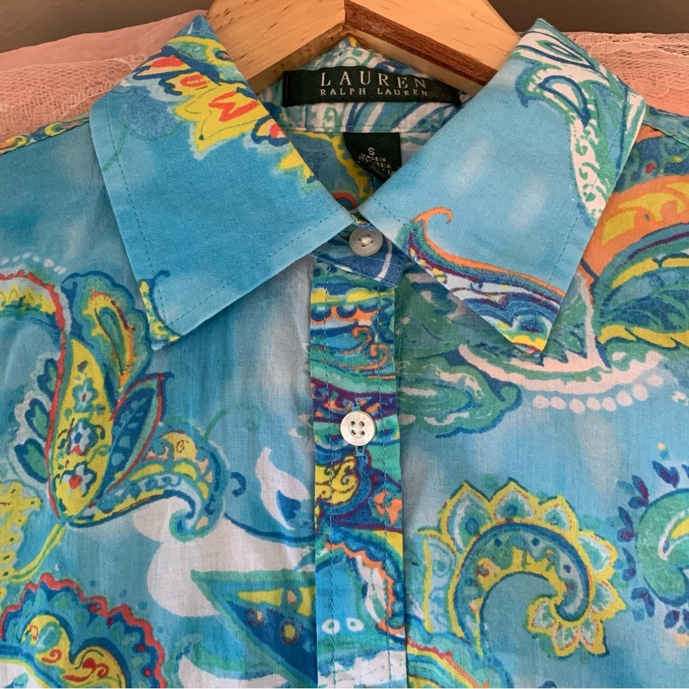 Lauren Ralph Lauren Button Down Top - Picture 2 of 8